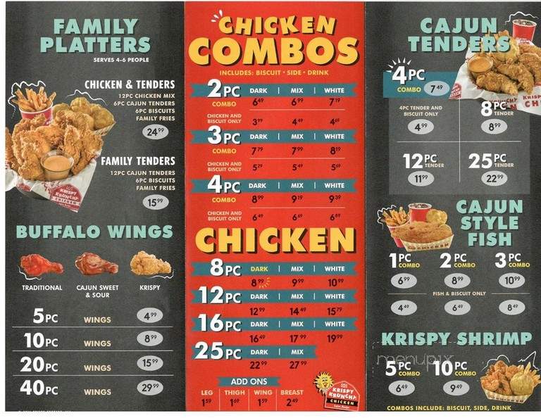 Krispy Krunchy Chicken - Madison, TN menu_pic
