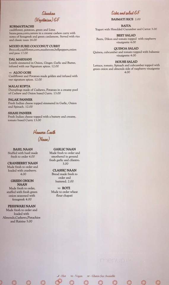 Love Curry Indian Cuisine - Pasco, WA menu_pic