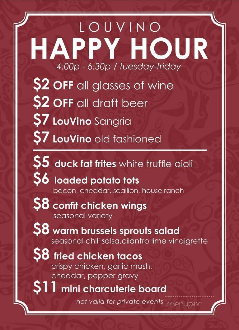 LouVino - Louisville, KY menu_pic