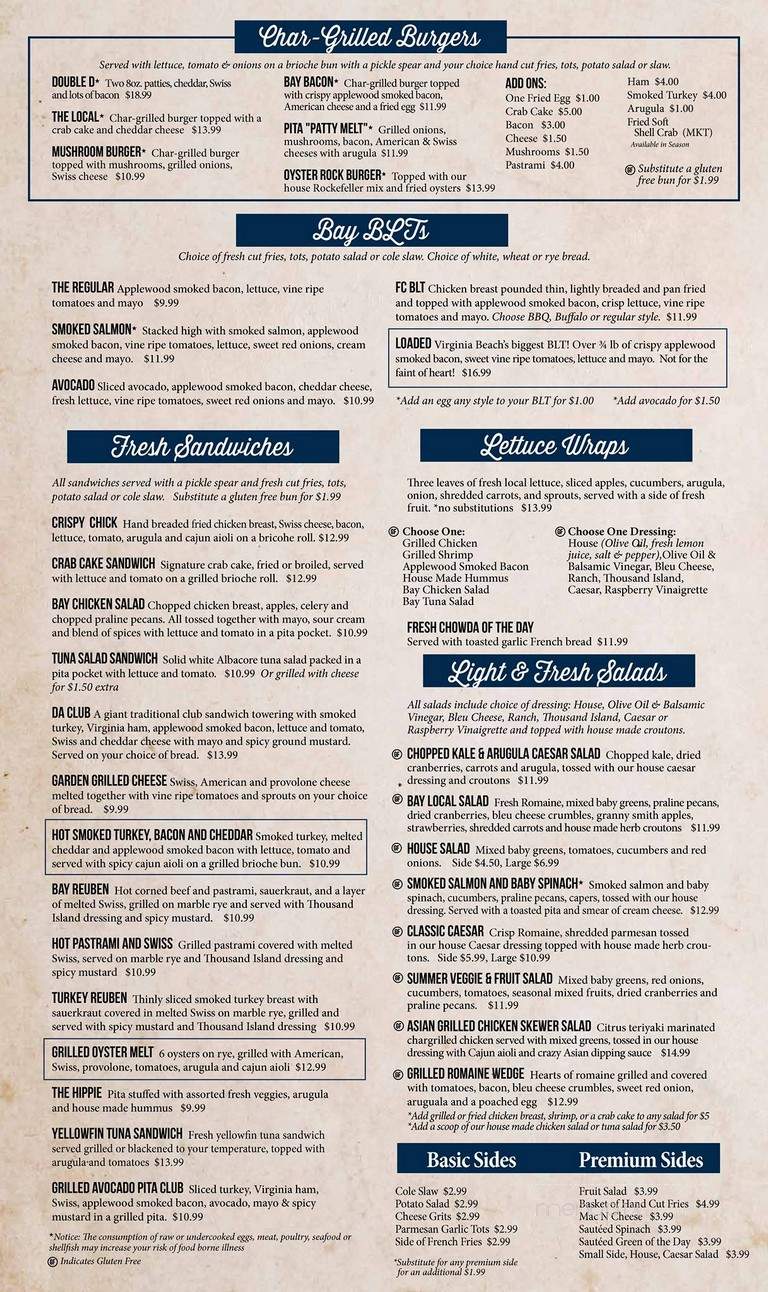 Bay Local - Virginia Beach, VA menu_pic