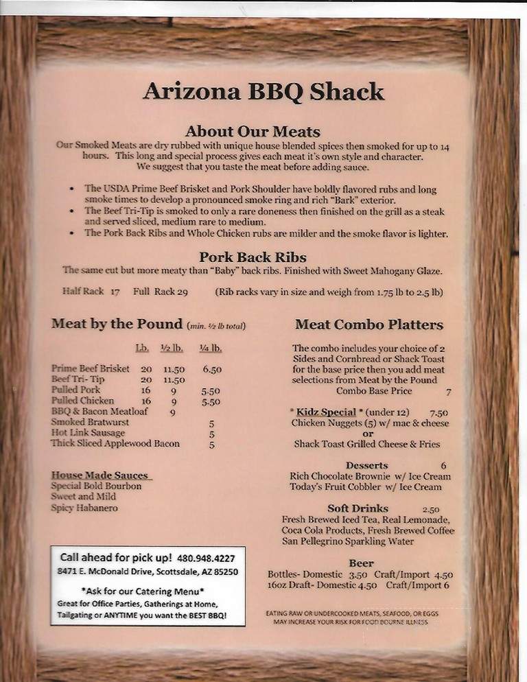 Arizona BBQ Shack - Scottsdale, AZ