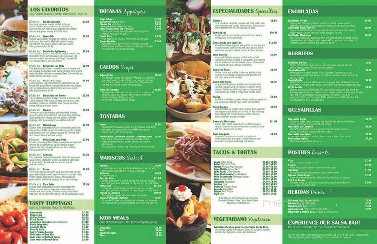 Salsa Verde - St Charles, IL menu_pic