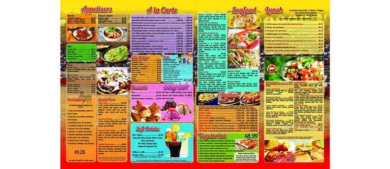 Fiesta Brava - Taylorsville, KY menu_pic