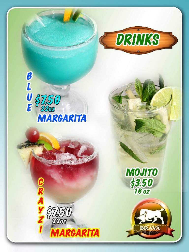 Fiesta Brava - Taylorsville, KY menu_pic