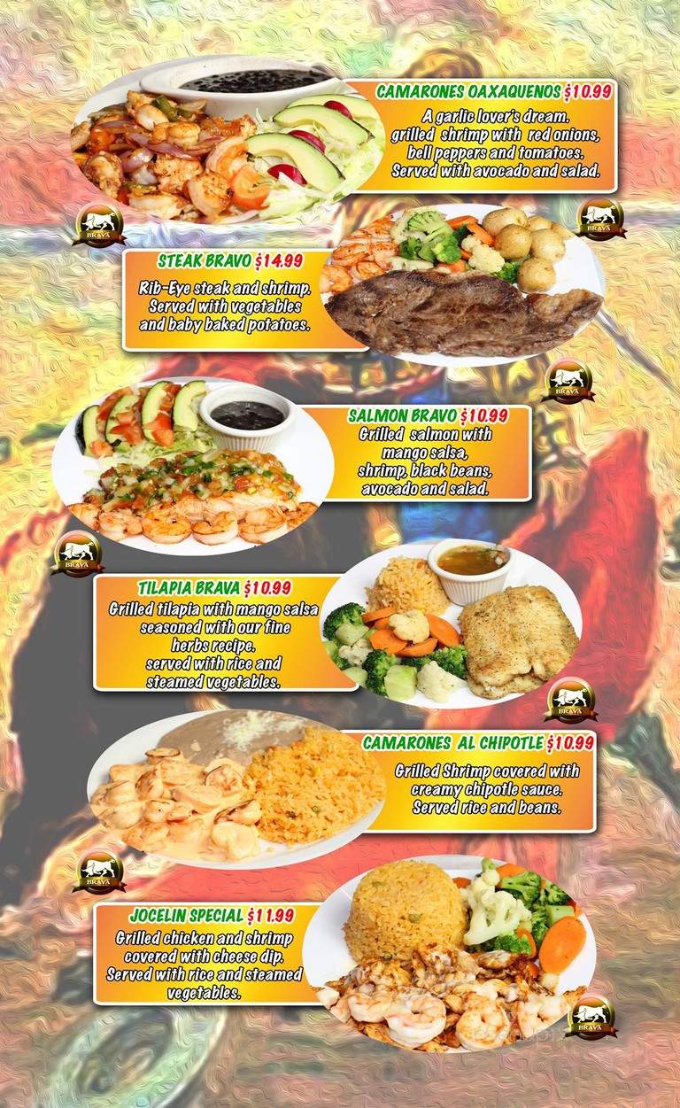 Fiesta Brava - Taylorsville, KY menu_pic