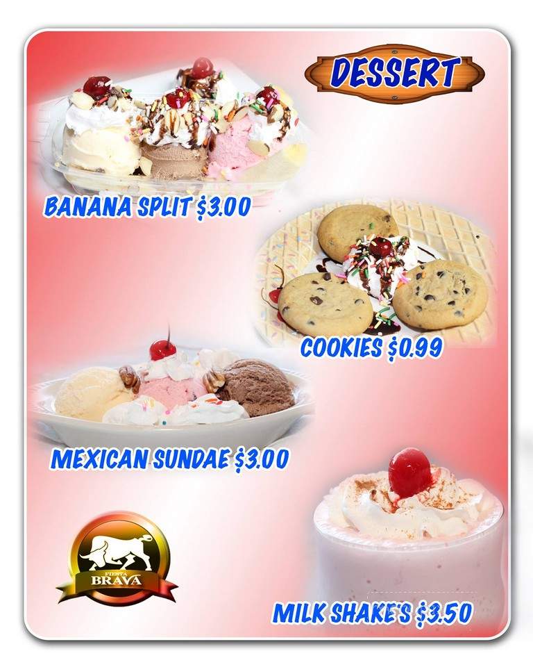Fiesta Brava - Taylorsville, KY menu_pic