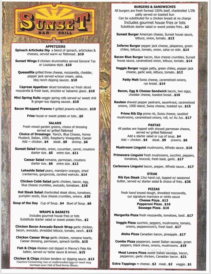 Sunset Tavern - Manson, WA