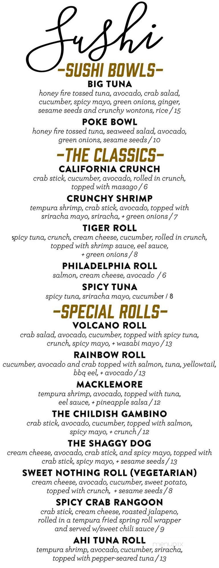 Pour House Bistro + Winebar - Crossville, TN menu_pic