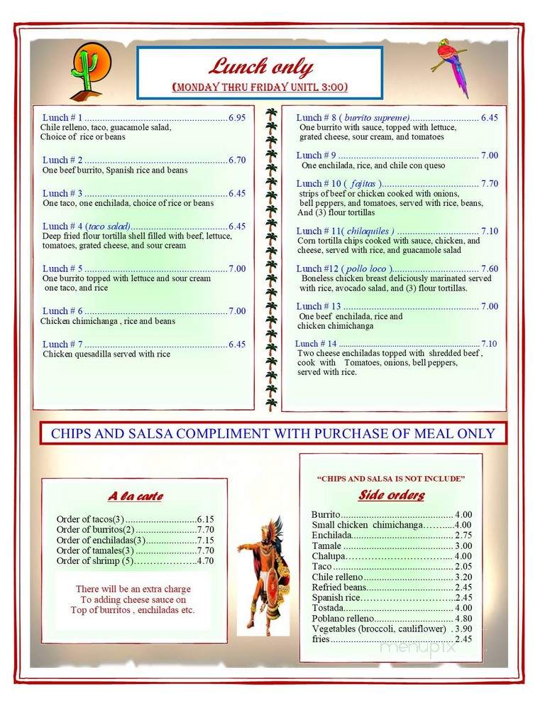 El Maguey - Arkansas City, KS menu_pic