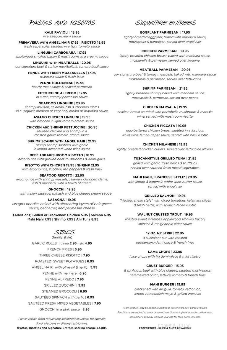 Crust - Miami, FL menu_pic