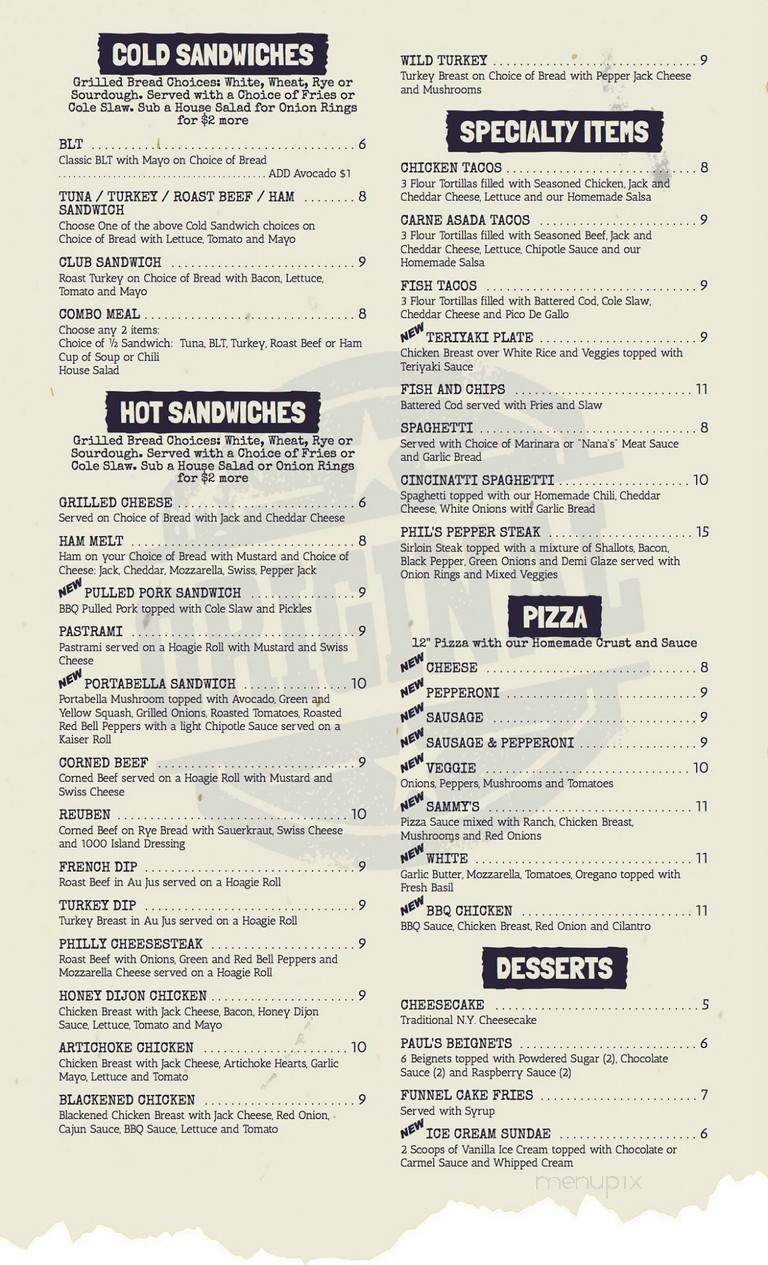 Sammy's Original - Lake Forest, CA menu_pic