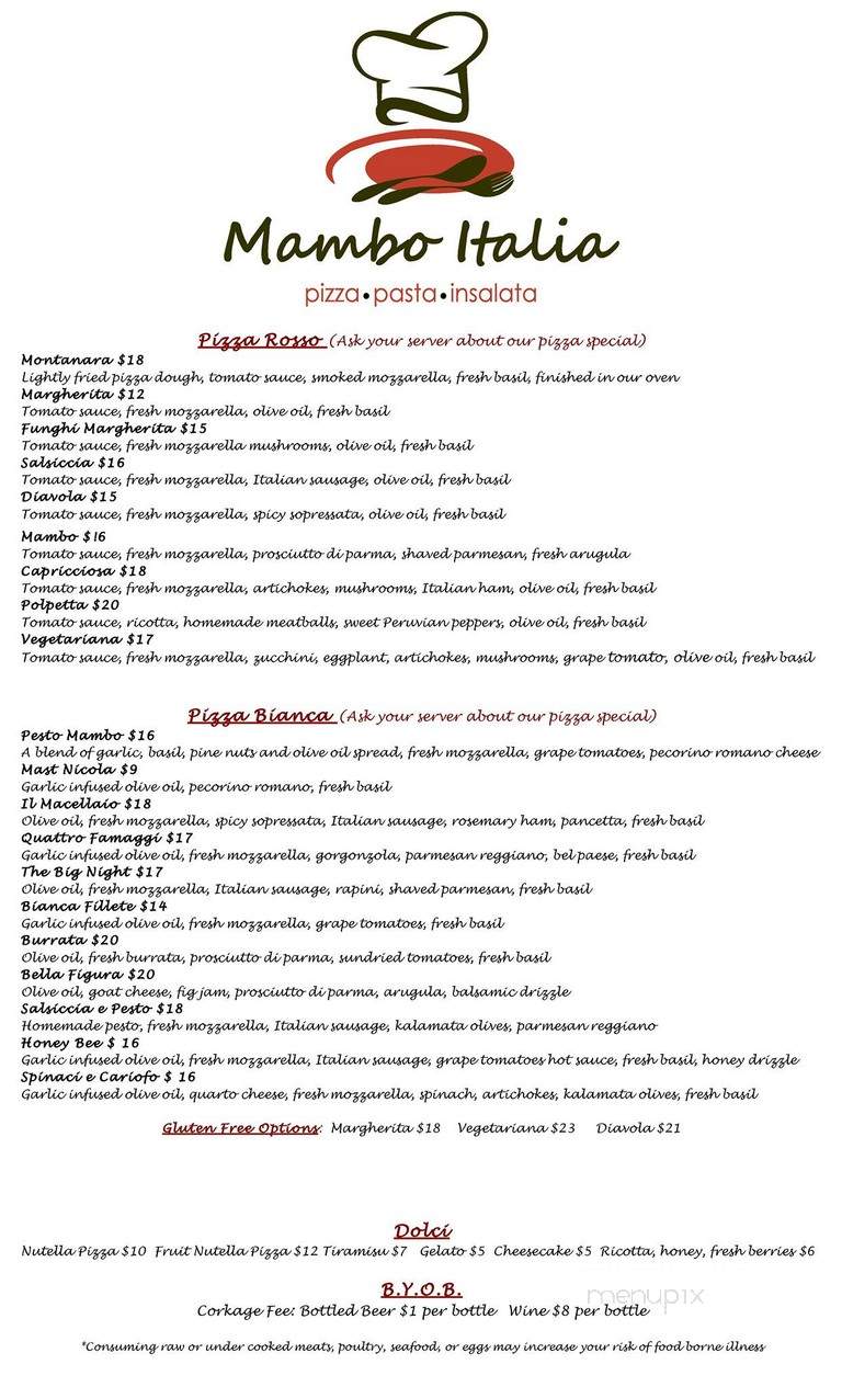 Mambo Italiano - Sewickley, PA menu_pic