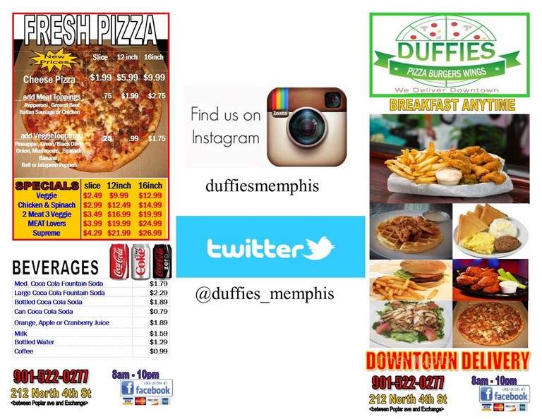 Duffies Pizza Burgers & Wings - Memphis, TN