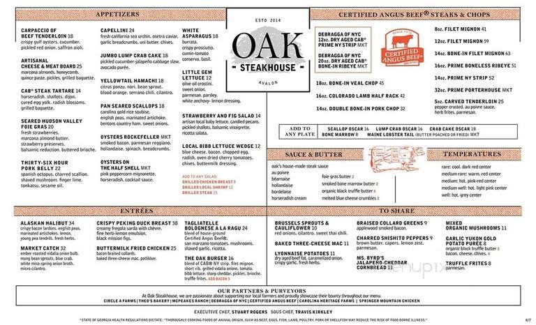 Oak Steakhouse - Alpharetta, GA