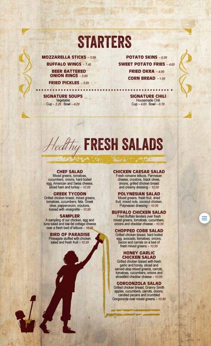 Tom Sawyer's - Palm Springs, FL menu_pic