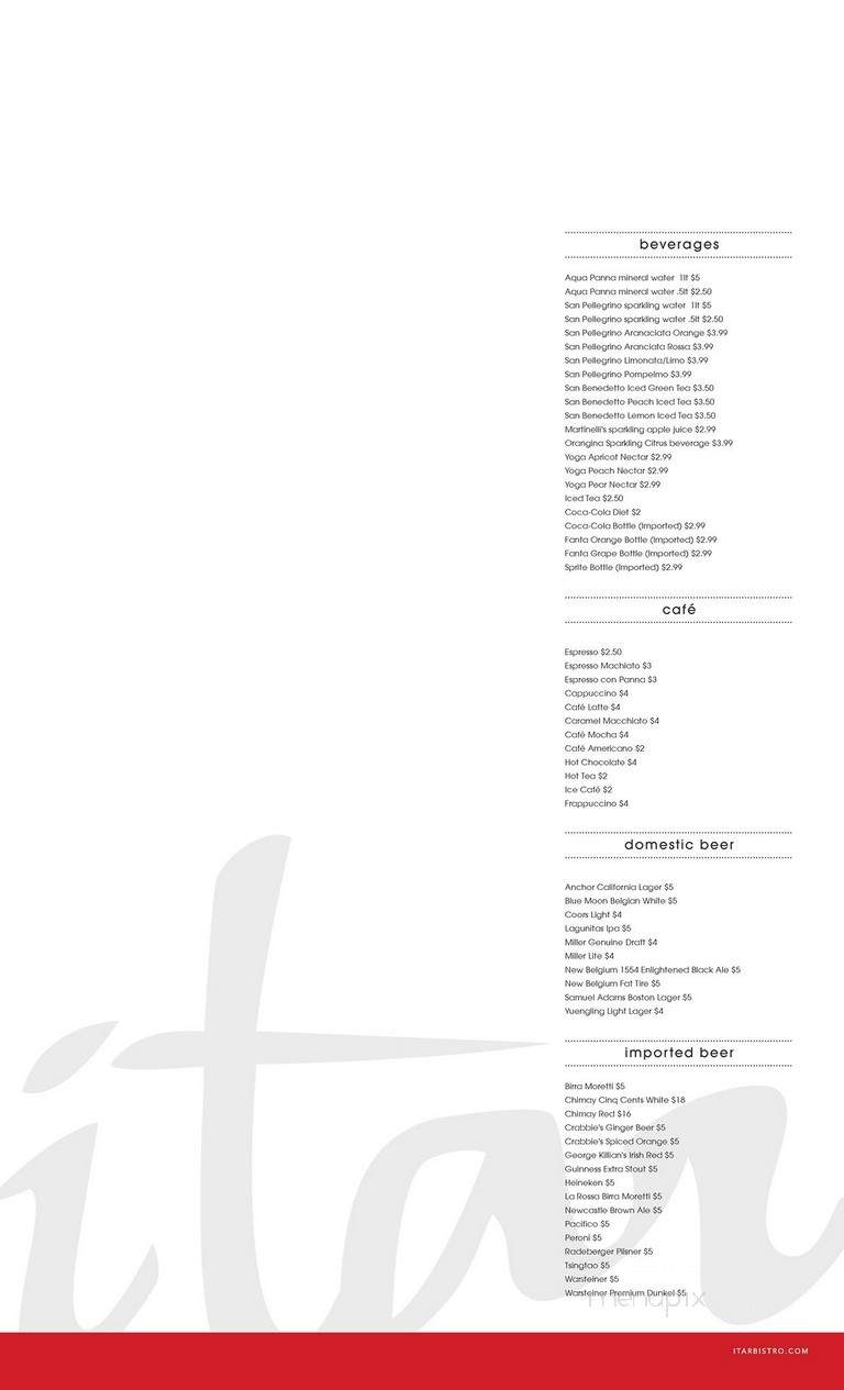 Itar Italian & Argentinian Bistro - Orlando, FL menu_pic