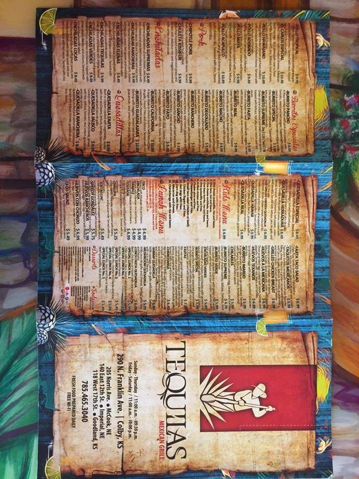 Tequila's Mexican Grill - Imperial, NE menu_pic