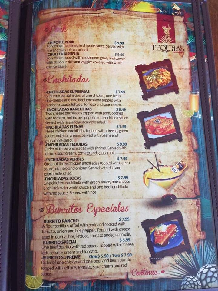 Tequila's Mexican Grill - Imperial, NE menu_pic