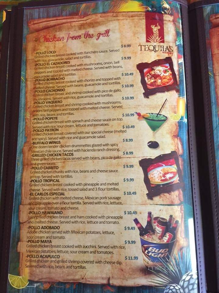Tequila's Mexican Grill - Imperial, NE menu_pic