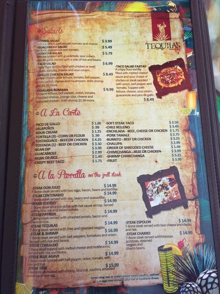 Tequila's Mexican Grill - Imperial, NE menu_pic