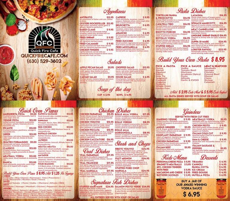 Quick Fire Cafe - Bloomingdale, IL menu_pic