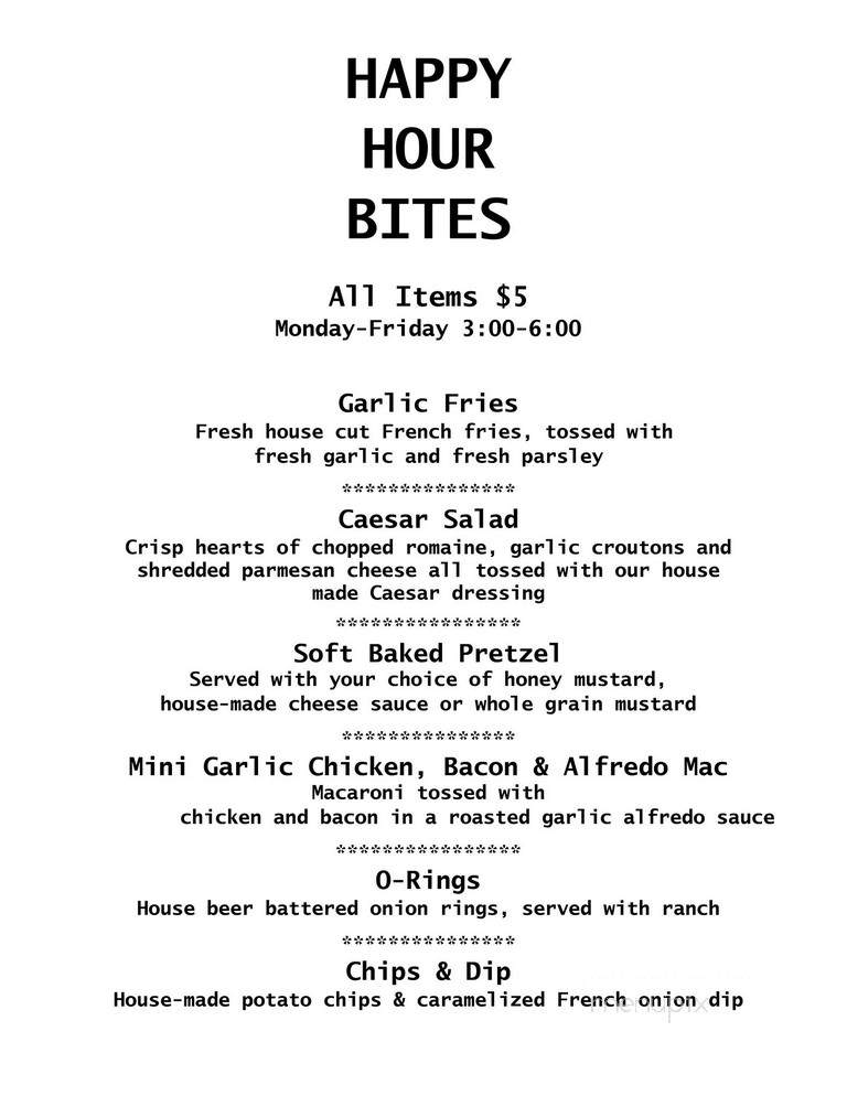 Folsom Tap House Sports Bar & Grill - Folsom, CA menu_pic