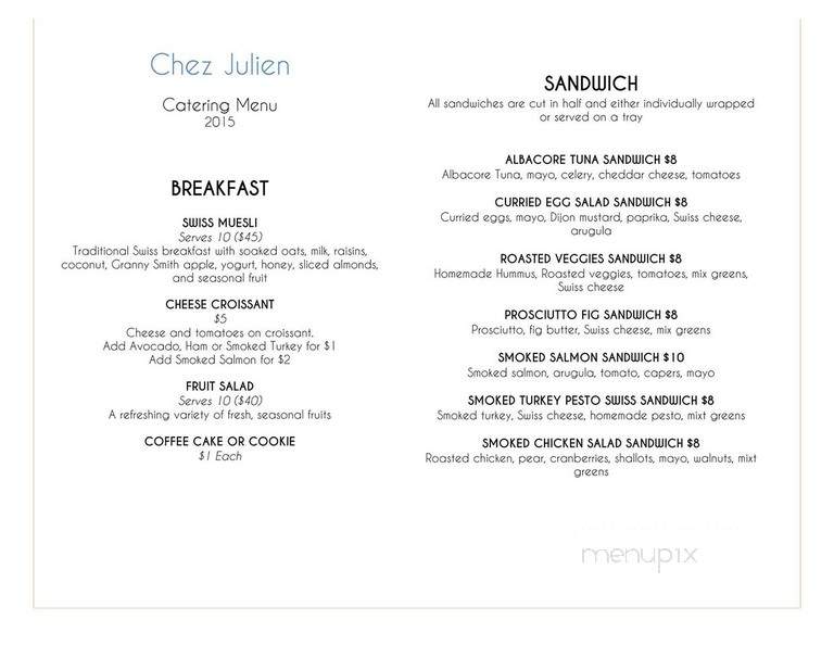 Chez Julien - San Francisco, CA