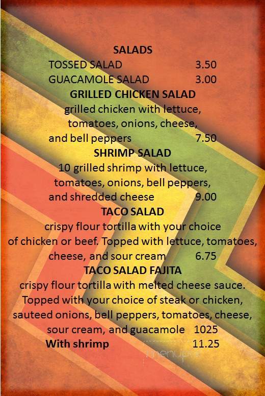 San Jose - Webster Groves, MO menu_pic