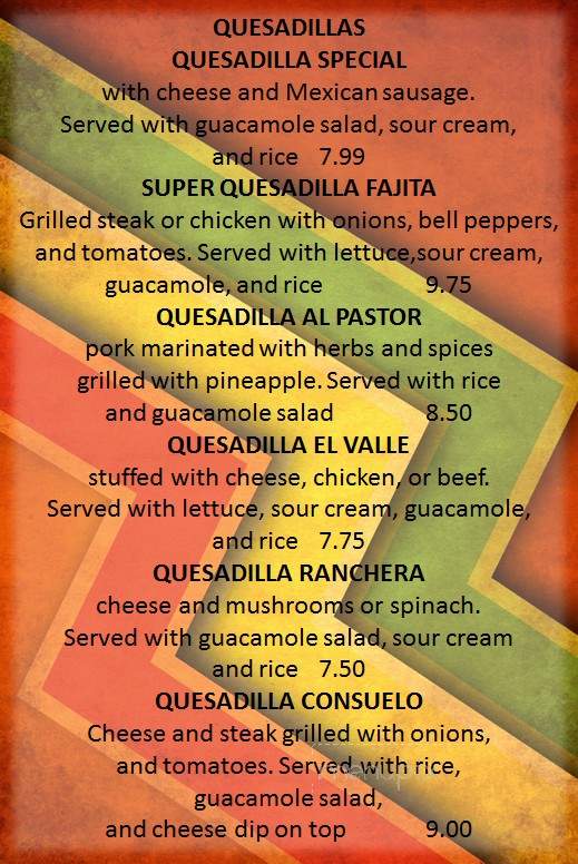 San Jose - Webster Groves, MO menu_pic