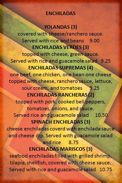San Jose - Webster Groves, MO menu_pic