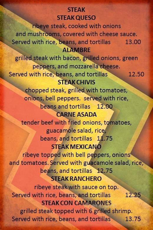 San Jose - Webster Groves, MO menu_pic