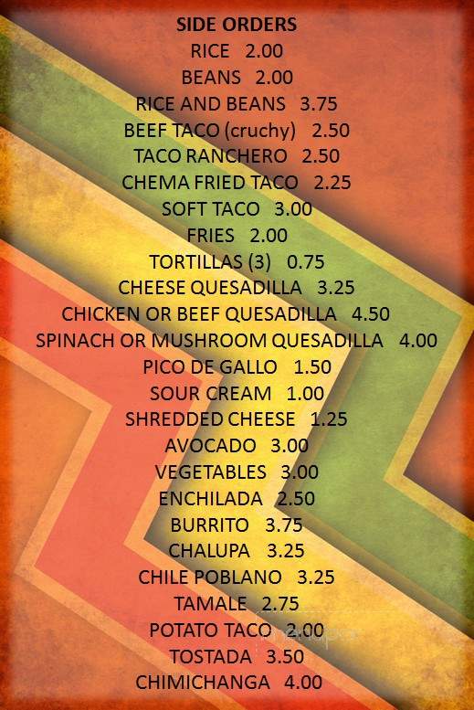 San Jose - Webster Groves, MO menu_pic