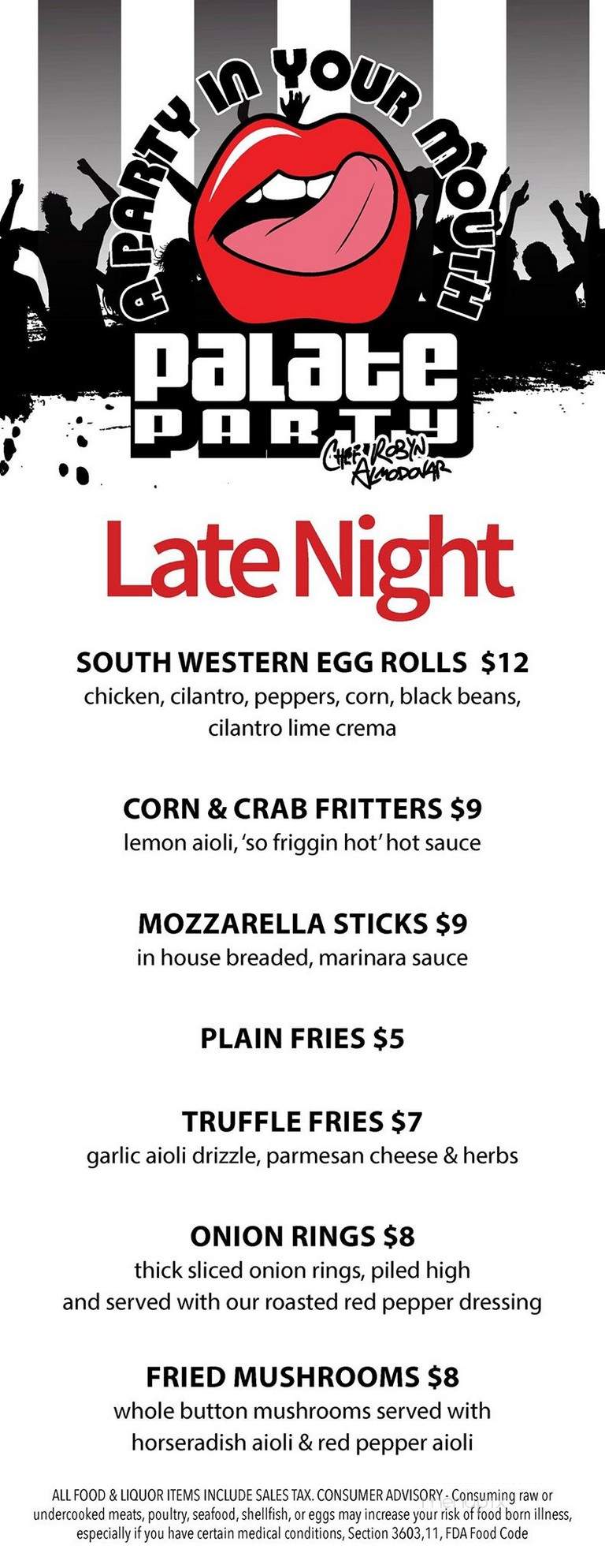 Rumors Bar and Grill - Wilton Manors, FL menu_pic