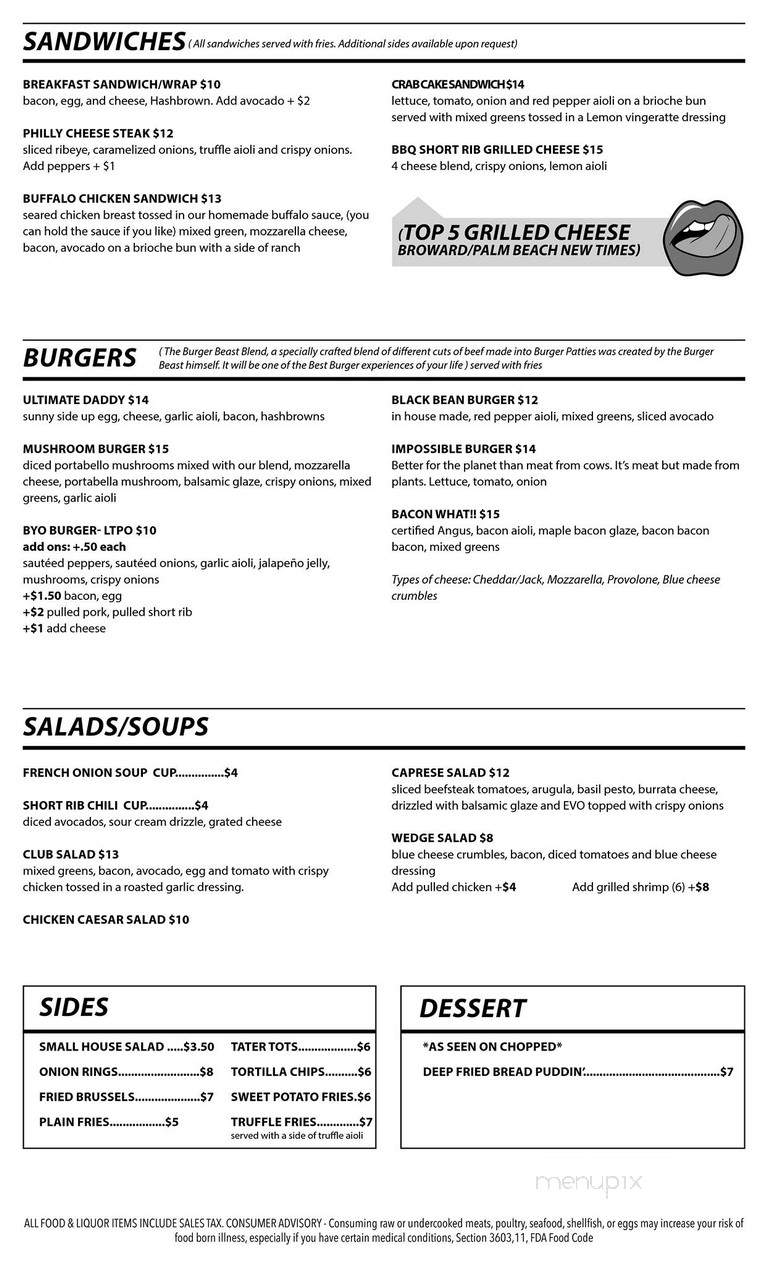 Rumors Bar and Grill - Wilton Manors, FL menu_pic