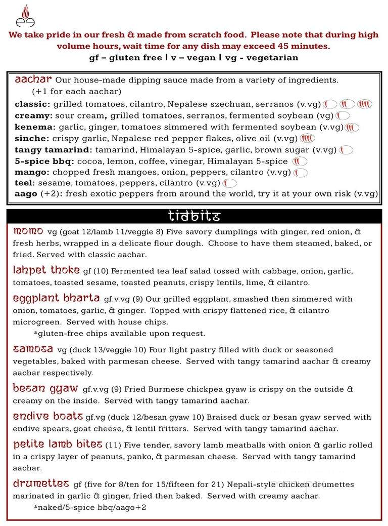 Cheel - Thiensville, WI menu_pic