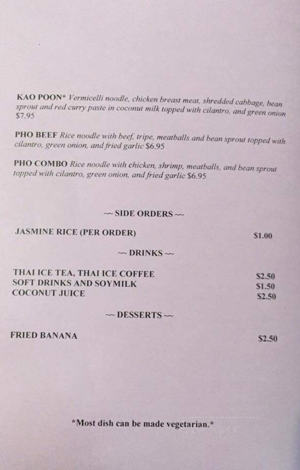 Sue's Kitchen - El Sobrante, CA menu_pic