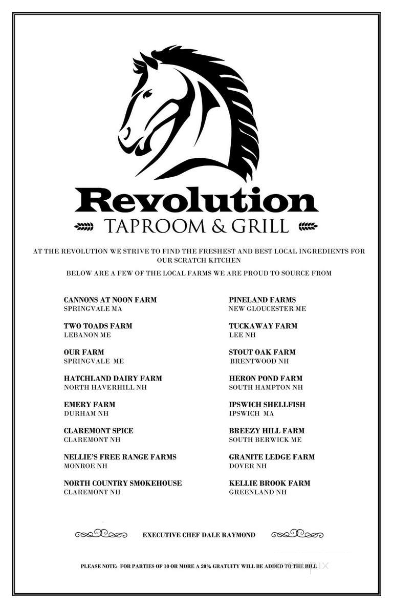 Revolution Tap Room & Grill - Rochester, NH