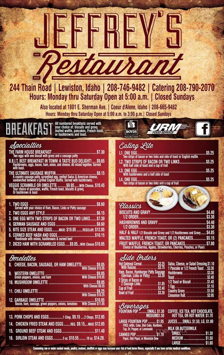 Jeffrey's - Coeur D'Alene, ID menu_pic