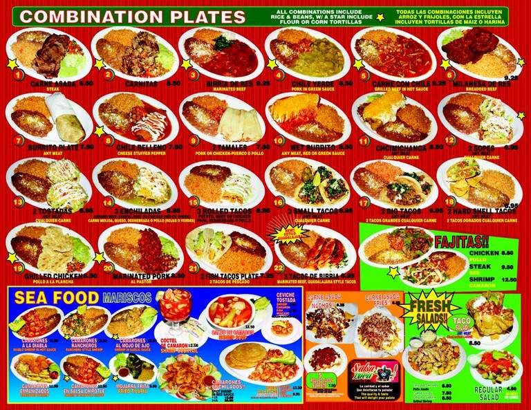 Salsa Loca Mexican Grill - Las Vegas, NV menu_pic