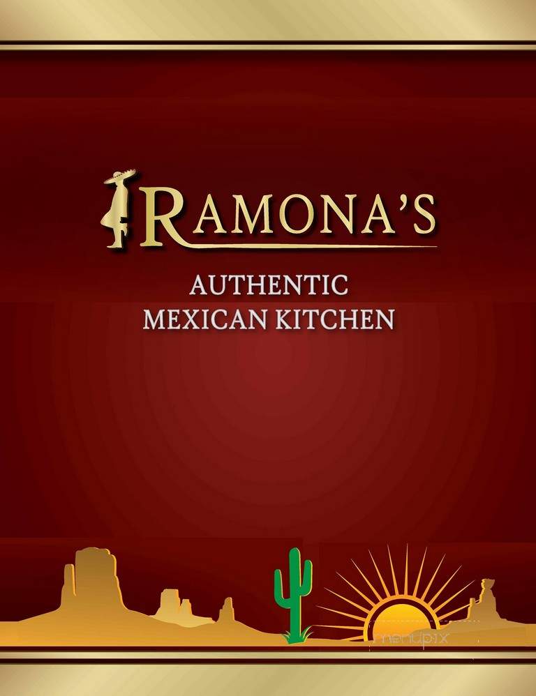 Ramona's Authentic Mexican Restaurant - Inola, OK menu_pic