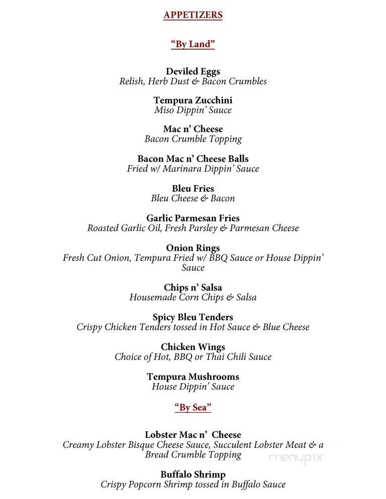 Hangout Too Southern Bar & Grill - Huntington Beach, CA menu_pic