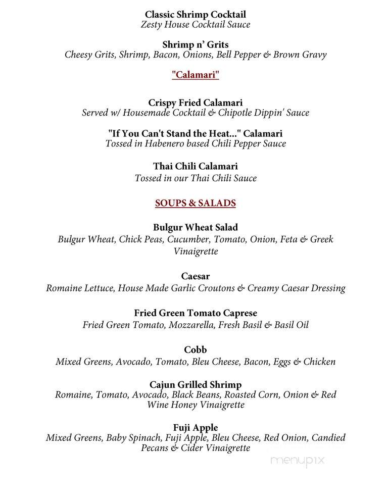 Hangout Too Southern Bar & Grill - Huntington Beach, CA menu_pic