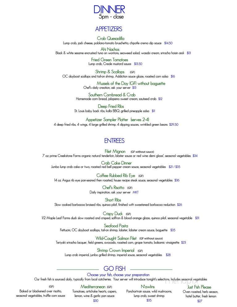 Longboard Cafe - Ocean City, MD menu_pic