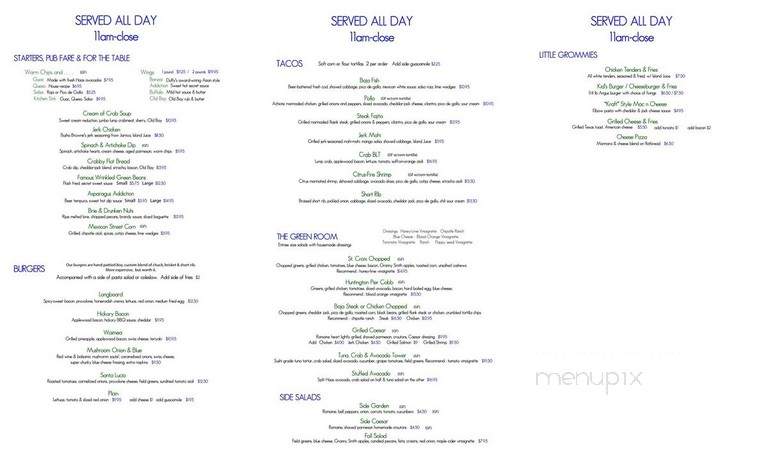 Longboard Cafe - Ocean City, MD menu_pic