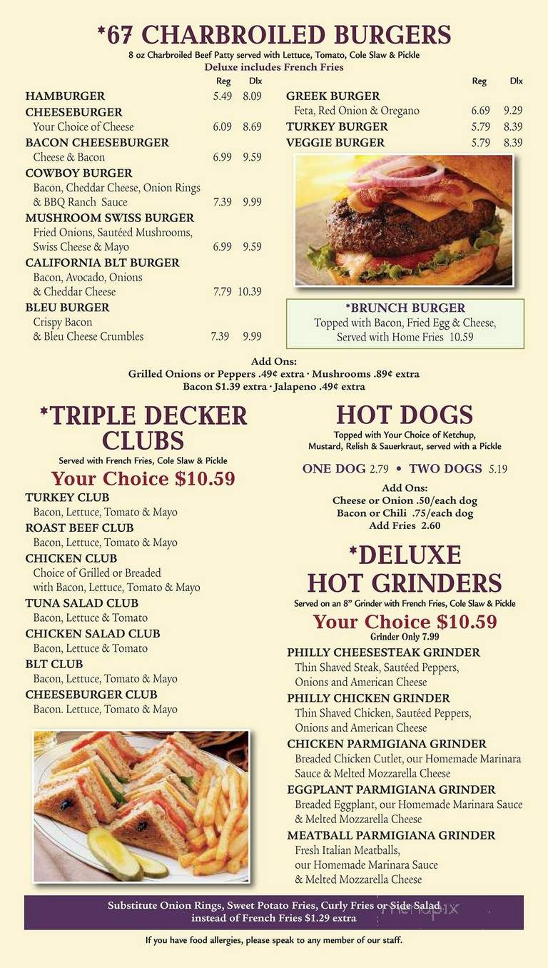 67 Family Diner - Seymour, CT menu_pic
