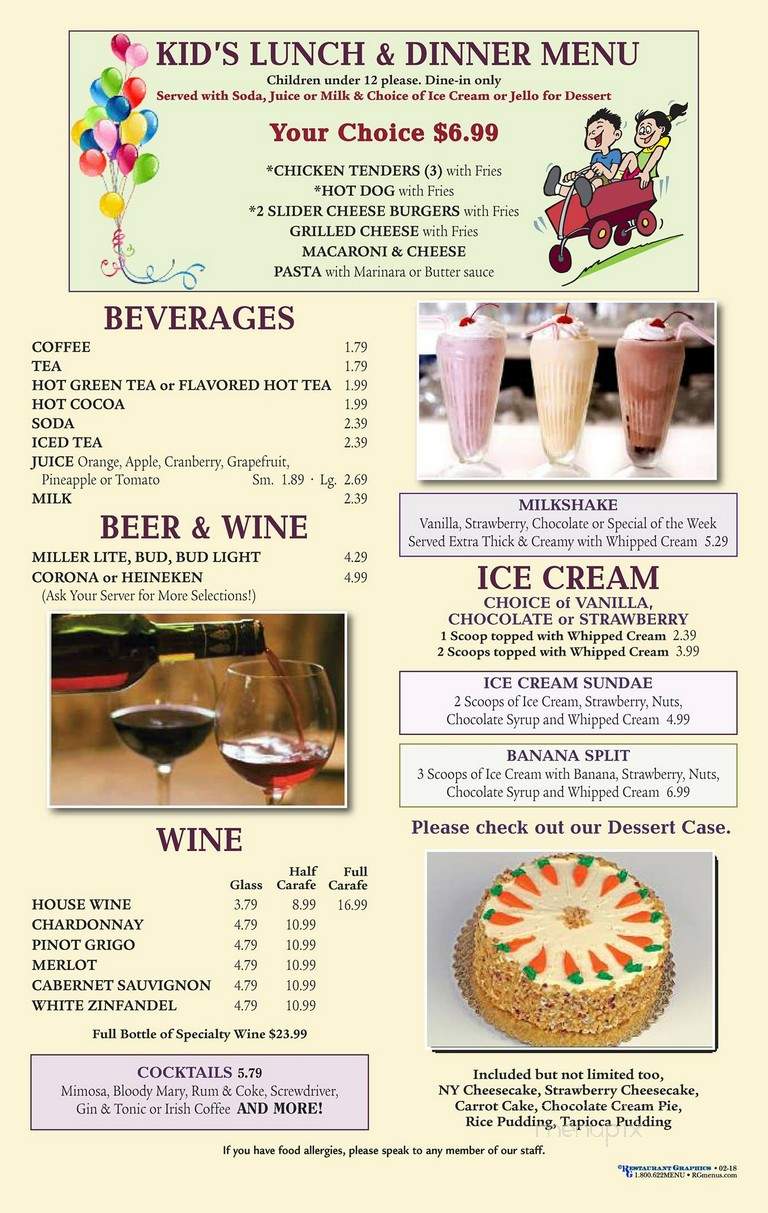 67 Family Diner - Seymour, CT menu_pic