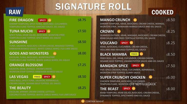 U Roll Sushi - Orlando, FL menu_pic