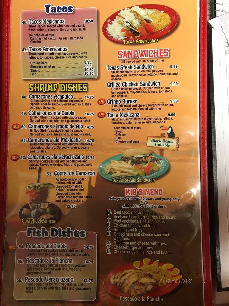 El Patron Mexican Grill - Pace, FL menu_pic