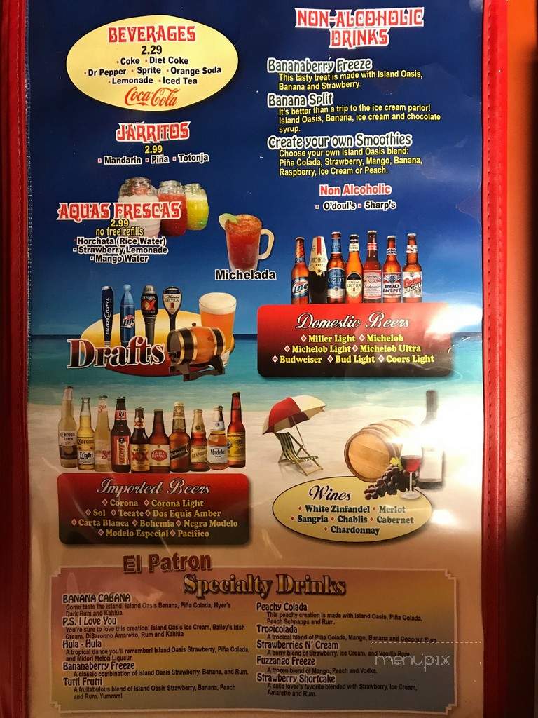 El Patron Mexican Grill - Pace, FL menu_pic