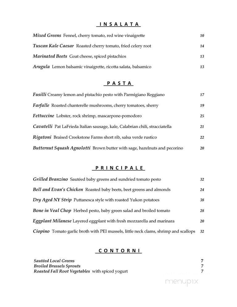 Bistango - New York, NY menu_pic